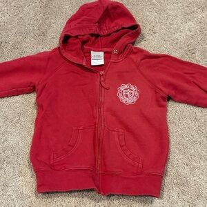 Girls 4T Burnt Red Zip up Hoodie